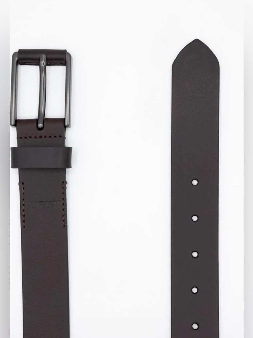 Joe’s Genuine Leather Belt for Men in Dark Brown Size 34